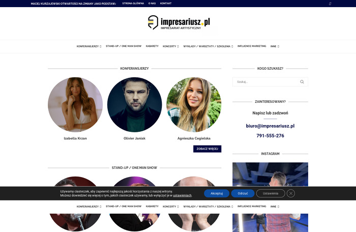 Michał Marcinkowski IMPRESARIAT ARTYSTYCZNY IMPRESARIUSZ.PL